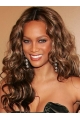 Tyra Banks Blooming Long Loose-curl Shag Lace Front Human Hair Wig 20 Inches