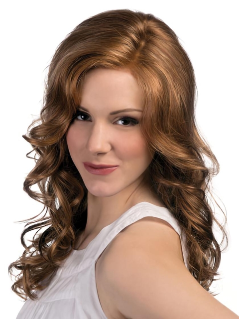 Lace Front Curly Synthetic Radiant Long Wigs