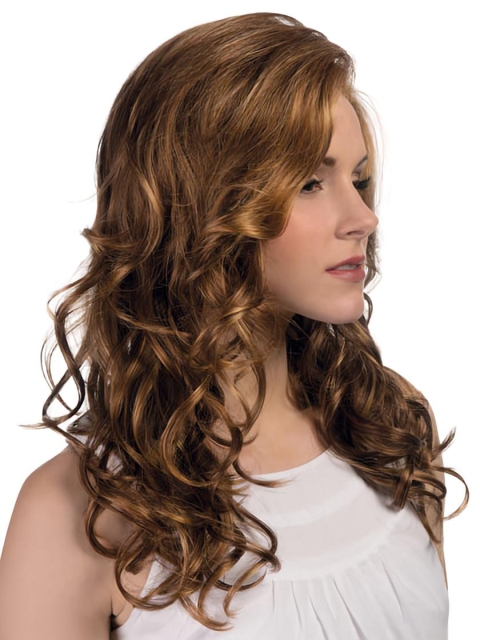 Lace Front Curly Synthetic Radiant Long Wigs