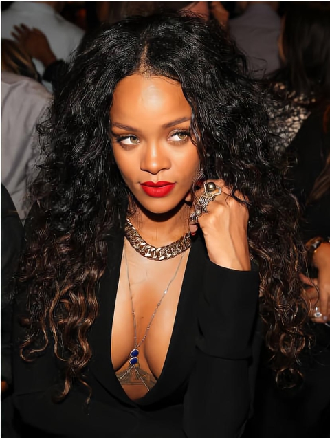 Lace Front Curly 18" Convenient Rihanna Hair