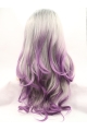 Layered Ombre/2 Tone 28" Curly Long Lace Front Synthetic Wigs