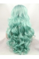 Without Bangs Ombre/2 Tone 26" Curly Long Lace Front Synthetic Wigs