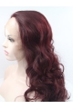 Synthetic Lace Front Curly Auburn Without Bangs Long  Women Wigs