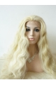 Curly Without Bangs  Blonde Long Lace Front Synthetic Women Wigs