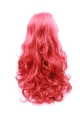  Curly Synthetic Red Without Bangs Long Lace Front Women Wigs