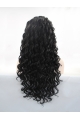 Without Bangs Black  Curly Long Lace Front Synthetic Women Wigs