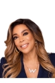 Lace Front Long Ombre/2 Tone Curly Without Bangs Synthetic Women Wendy Williams Wigs