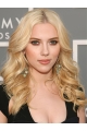 Curly Long Blonde Lace front Synthetic Women Scarlett Johansson Wigs