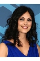 Curly Long Black Synthetic Lace Front Women Morena Baccarin Wigs