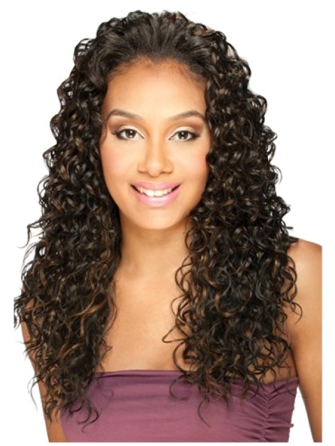 High Quality Brown Curly Long Human Hair Wigs & Half Wigs