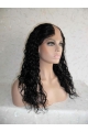 Wholesome Black Curly Lace Front Long U Part Human Hair Women Wigs