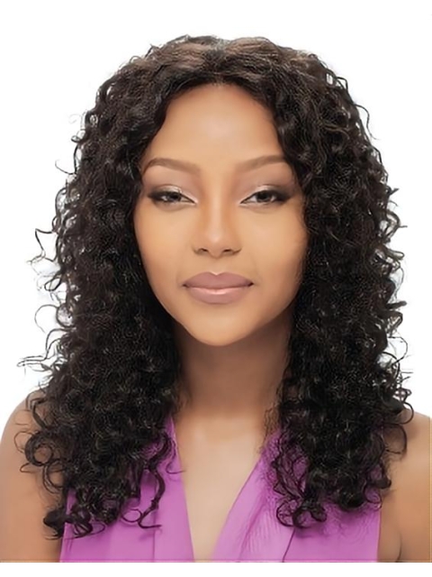 Good Black Curly Capless Long African American Human Hair Women Wigs