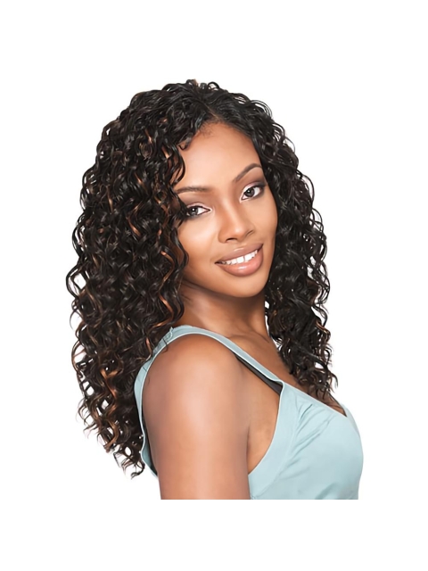 Gorgeous Brown Curly Capless  Long Synthetic African American Women Wigs