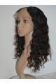 Top Black Curly Lace Front Long Human Hair U Part Women Wigs