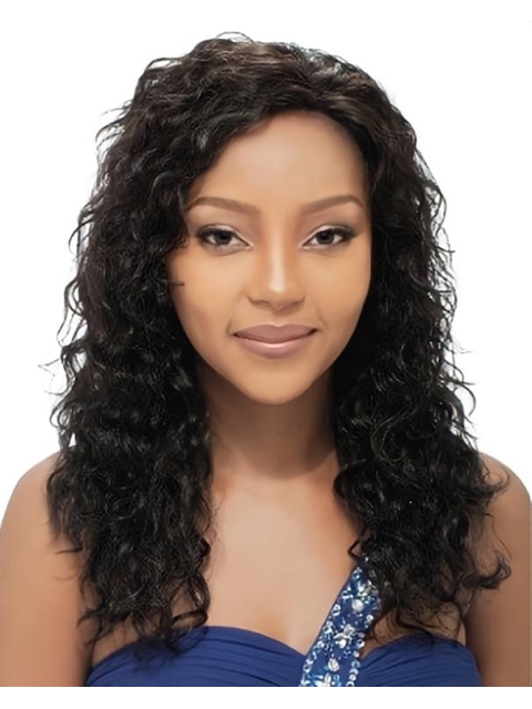 Wholesome Black Curly Capless Long Human Hair African American Women Wigs