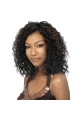 Stylish Black Curly Capless Long Synthetic Women African American Wigs