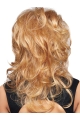 Gentle Blonde Curly Lace Front Long Women Wigs For Cancer