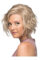 Affordable Blonde Lace Front Curly Classic Short Wigs Without Bang