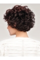 Auburn Curly Short Amazing Synthetic Monofilament Wigs 