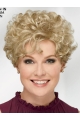 Curly Blonde Short 8" Trendy Classic Wigs For Old Women