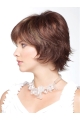 New Arrival Short Layered Straight Capless Synthetic curly Wig With Bangs 