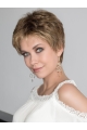 Short Curly Blonde Boycuts High Quality Synthetic Lace Front Wig For Women