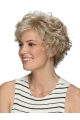 Layered Synthetic Hair Short Wavy 8 Inches Lace Front Wigs for Older Women