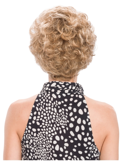 Popular Blonde Sexy Cheap Short Wavy capless Wig 8 Inches For Older Women