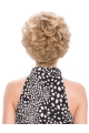 Popular Blonde Sexy Cheap Short Wavy capless Wig 8 Inches For Older Women