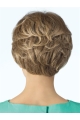 Pretty Amazing Smart Short Layered Cut 100% Hand-tied Curly Blonde Short Human Hair Wigs