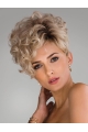 Wholesale Blonde Women Curly Short Synthetic Wigs For Sale