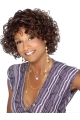 Short Natural Looking Brown Curly African American Wigs For Black Women