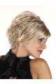 Blonde Short Layered Straight Synthetic with Bangs Capless Wigs With Bangs