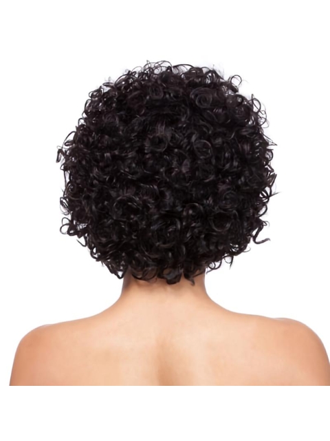 Auburn Natural Looking Classic Curly Short Synthetic Wigs For Women