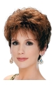 Women's Short Hairstyles for Fine Hair Pixie Cut Side Part curly Synthetic Hair Wigs