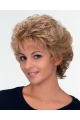 Fascinating Fluffy Short Curly Blonde Synthetic Capless Hair Wigs 8Inches