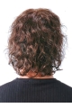 Natural Looking Monofilament Curly Remy Human Hair Polite Men Toupees