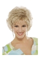 Custom Gorgeous Blonde Curly Short Heat Friendly Synthetic Capless Wigs