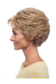 Lovely Short Blonde Lace Front Classic Curly Synthetic Wigs For Women