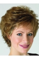 Blonde Curly Short Classic Heat Friendly Synthetic Lace Front Wig For Older Women