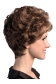 Top Quality Brown Curly Short Classic Heat Friendly Synthetic Wigs