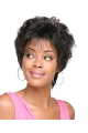 Glamorous Natural Looking Black Curly Short African American Wigs For Black Women