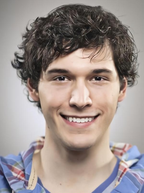 Sassy Natural Looking Black Curly Short Synthetic Wigs For Men