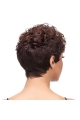 Tempting Auburn Curly Short African American Wigs With Bang For Black Women