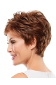 New Arrival Charming Polite Auburn Curly Short Synthetic Capless Wigs