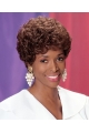 Impressive Auburn Curly Short African American Wigs