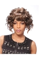 Incredible Brown Curly Short African American Wigs