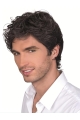 Monofilament Curly Short Men Wigs