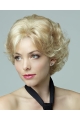 New Blonde Curly Short Petite Wigs