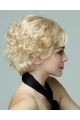 New Blonde Curly Short Petite Wigs